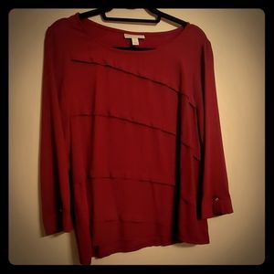 Maroon Long Sleeved Shirt. Never Worn. Size Large.